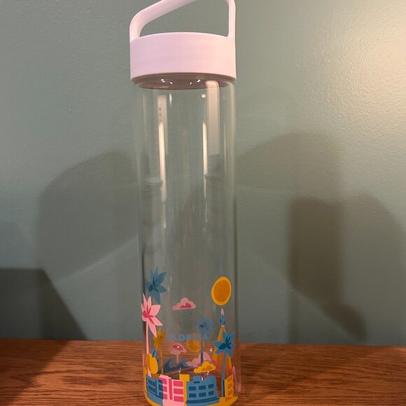 STARBUCKS FLORIDA GLASS WATER BOTTLE BRAND NEW NEVER USED - Picture 1 of 5